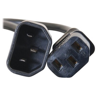 C2G 15ft 18 AWG Computer Power Extension Cord (IEC320C14 to IEC320C13) TAA - power extension cable - 15 ft