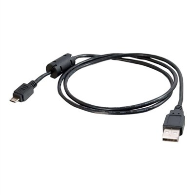 CablesToGo C2G - Micro USB (Stecker) auf USB 2.0 A (Stecker) Kabel - Schwarz - 1m