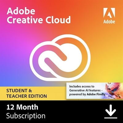 Download - Adobe Creative Cloud Individual Subscription Student Teacher Edition, version CC for Multiple Platforms