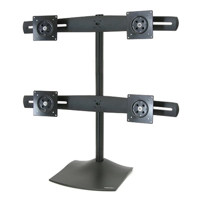 DS100 QUAD-MONITOR DESK STAND 4-MONITORS SQUARE 2UP/2DOWN 1-BASE