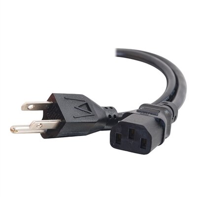 C2G 8ft Power Cord - 16 AWG - NEMA 5-15P to IEC320C13 - Computer Power - power cable - 8 ft