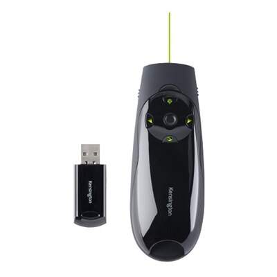 KENSINGTON TECHNOLOGY GROUP Kensington Presenter Expert Green Laser Presenter with Cursor Control and presentation remote control - black