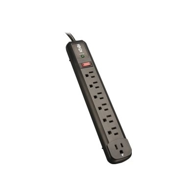Tripp Lite Surge Protector Power Strip TL P74 RB 120V Right Angle 7 Outlet Black - surge protector - 1.8 kW