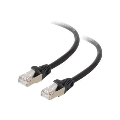 C2G 25ft Cat5e Snagless Shielded (STP) Ethernet Network Patch Cable - Black - patch cable - 25 ft - black