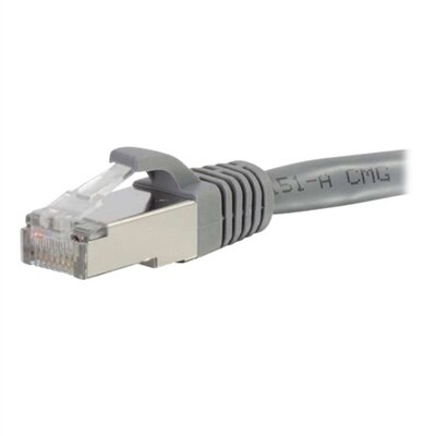 C2G 25ft Cat6 Snagless Shielded (STP) Ethernet Network Patch Cable - Gray - patch cable - 25 ft - gray