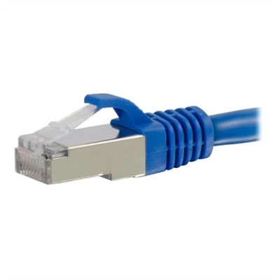 C2G 1ft Cat6 Ethernet Cable - Snagless Shielded (STP) - Blue - patch cable - 1 ft - blue