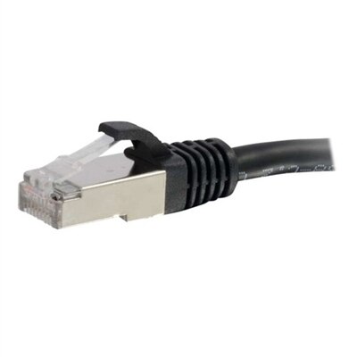 C2G 25ft Cat6 Ethernet Cable - Snagless Shielded (STP) - Black - patch cable - 25 ft - black