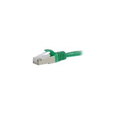 C2G 10ft Cat6 Ethernet Cable - Snagless Shielded (STP) - Green - patch cable - 10 ft - green