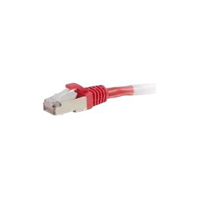 C2G 6ft Cat6 Ethernet Cable - Snagless Shielded (STP) - Red - patch cable - 6 ft - red