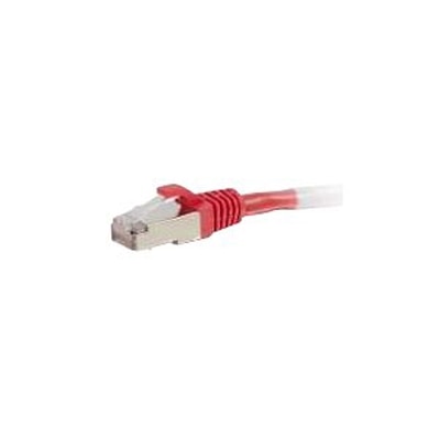 C2G 7ft Cat6 Ethernet Cable - Snagless Shielded (STP) - Red - patch cable - 7 ft - red