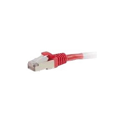 C2G 12ft Cat6 Snagless Shielded (STP) Ethernet Network Patch Cable - Red - patch cable - 12 ft - red