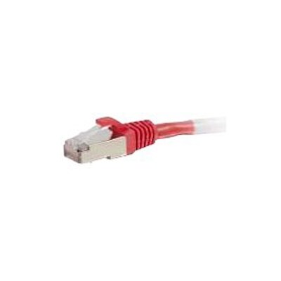 C2G 15ft Cat6 Snagless Shielded (STP) Ethernet Network Patch Cable - Red - patch cable - 15 ft - red