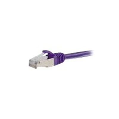 C2G 25ft Cat6 Snagless Shielded (STP)Ethernet Network Patch Cable - Purple - patch cable - 25 ft - purple