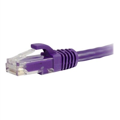 C2G 20ft Cat6 Snagless Unshielded (UTP) Ethernet Network Patch Cable - Purple - patch cable - 20 ft - purple