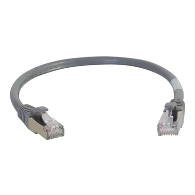 C2G Cat6a Snagless Shielded (STP) Network Patch Cable - patch cable - 6 ft - gray