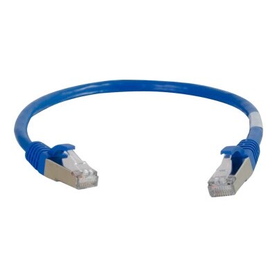 C2G 14ft Cat6a Snagless Shielded (STP) Network Patch Ethernet Cable Blue - patch cable - 14 ft - blue