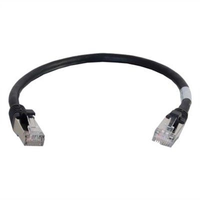 C2G 10ft Cat6a Snagless Shielded (STP) Network Patch Ethernet Cable Black - patch cable - 10 ft - black