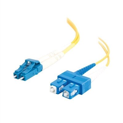 C2G 6m LC-SC 9/125 Duplex Single Mode OS2 Fiber Cable - Yellow - 20ft - patch cable - 6 m - yellow