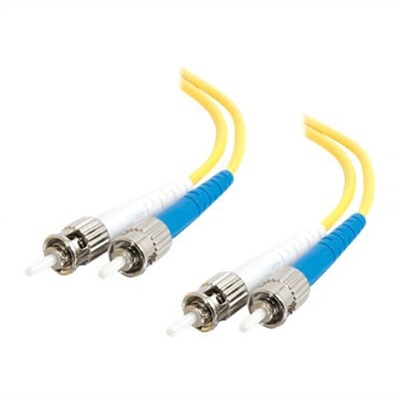 C2G 4m ST-ST 9/125 Duplex Single Mode OS2 Fiber Cable - Yellow - 13ft - patch cable - 4 m - yellow