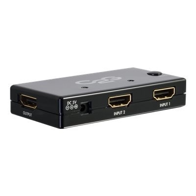 C2G 2-Port HDMI Switch - Auto Switch - Video/audio switch - 2 x HDMI - desktop
