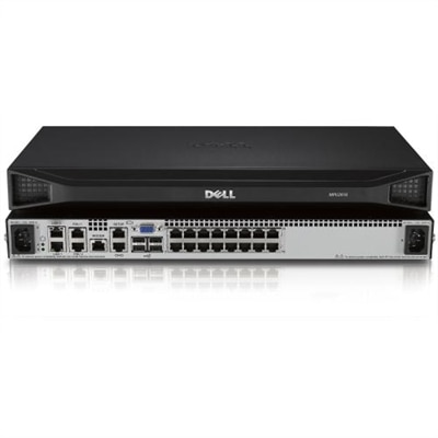 Dell DMPU2016-G01 16-Port-Remote-KVM-Switch Mit Zwei Remote-Benutzern, Einem Lokalen Benutzer, Doppeltem Netzteil