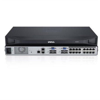Dell DAV2216-G01 16-Port analog, erweiterbar auf digitalen KVM-Switch mit einem lokalen Benutzer, einem Netzteil