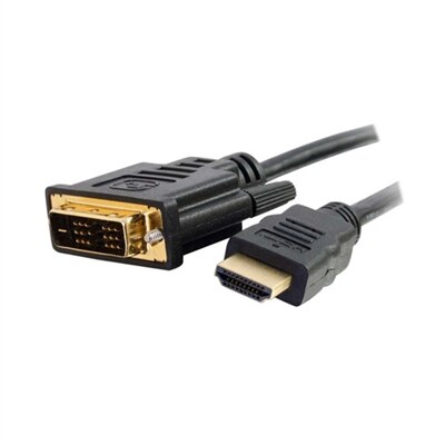 CablesToGo C2G - HDMI (Male) to DVI-D (Single Link) (Male) Cable Black - 0.5m