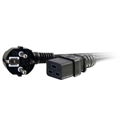 CablesToGo C2G 16 AWG 250 Volt 16 Amp Power Cord - Stromkabel - IEC 60320 C19 Bis CEE 7/7 - 2 M
