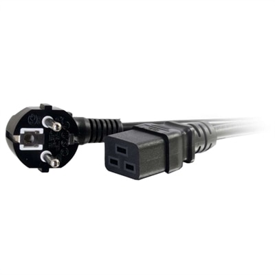 CablesToGo C2G 16 AWG 250 Volt 16 Amp Power Cord - Strömkabel - IEC 60320 C19 Till CEE 7/7 - 2 M