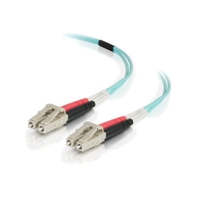 C2G 5m LC-LC 50/125 Duplex Multimode OM4 Fiber Cable - Aqua - 16ft - patch cable - 5 m - aqua
