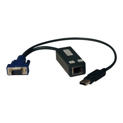 Image of Tripp Lite USB Single Server Interface Unit Virtual Media KVM Switch HD15 USB RJ45 TAA - KVM extender - up to 30 m
