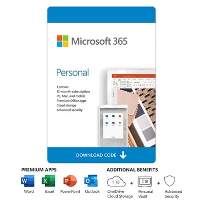 Download Microsoft 365 Personal 32bit x64 1YR Subscription