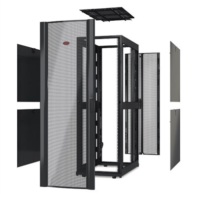 APC NetShelter SX Deep Enclosure Without Doors - Rack - black - 42U - 19-inch