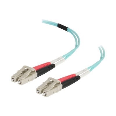 C2G 2m LC-LC 50/125 Duplex Multimode OM4 Fiber Cable - Aqua - 6ft - patch cable - 2 m - aqua