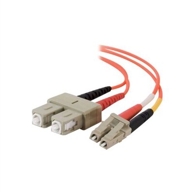 CablesToGo C2G - OM2 50/125 MultiMode (LSZH) Glasfaser Patchkabel (LC-SC) - Orange - 3m