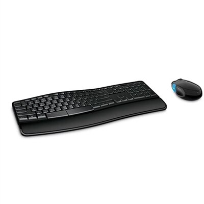 Microsoft – Sculpt Comfort Desktop Wireless USB Keyboard and Mouse – Black