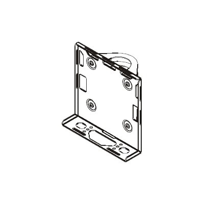 Chief PAC260P - Mounting component (pole mount) - black wrinkle - mounting interface: 100 x 100 mm