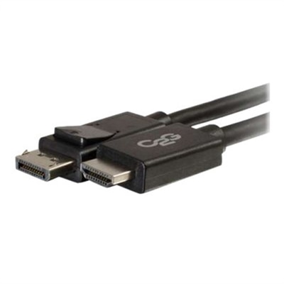 C2G 6ft DisplayPort to HDMI Adapter Cable - M/M - DisplayPort cable - DisplayPort (M) to HDMI (M) - 6 ft - black