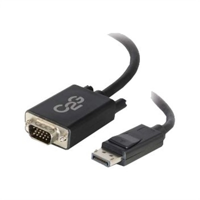 C2G 6ft DisplayPort Male to VGA Male Active Adapter Cable - Black