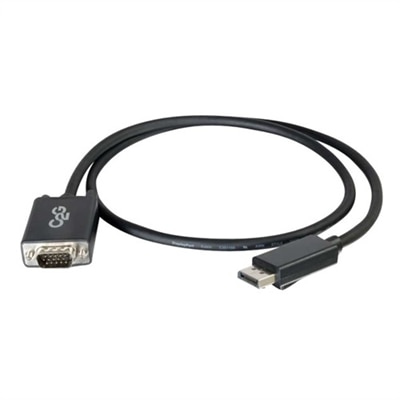 CablesToGo C2G 1m DisplayPort to VGA Adapter Cable - DP to VGA - Black - DisplayPort cable - 1 m