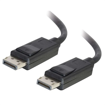 CablesToGo C2G 2m DisplayPort Cable with Latches 8K UHD M/M - 4K - Black - DisplayPort cable - 2 m