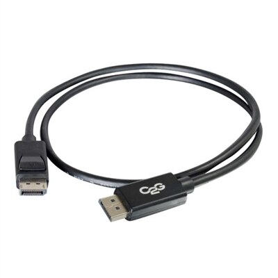 CablesToGo C2G 3m DisplayPort Cable with Latches 8K UHD M/M - 4K - Black - DisplayPort cable - 3 m