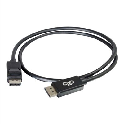 CablesToGo C2G 7m DisplayPort Cable with Latches 8K UHD M/M - 4K - Black - DisplayPort cable - 7 m