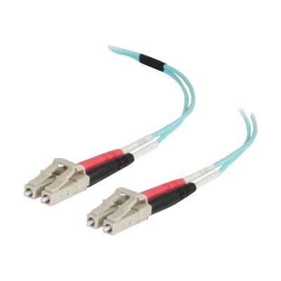 C2G 20m LC-LC 50/125 OM4 Duplex Multimode Fiber Cable - Aqua - network cable - 20 m - aqua