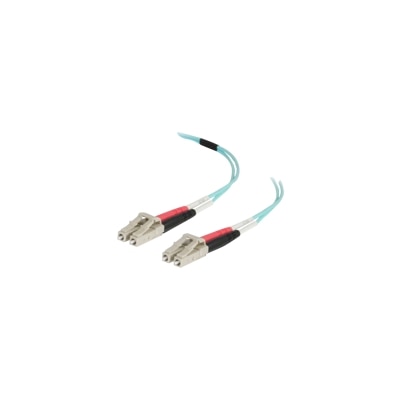 C2G 50m LC-LC 50/125 Duplex Multimode OM4 Fiber Cable - Aqua - 164ft