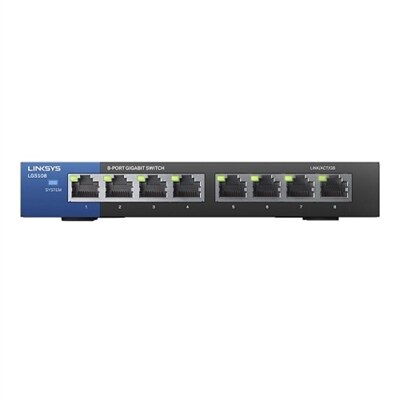 Linksys LGS108 8-Port Business Desktop Gigabit Switch