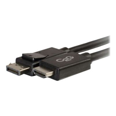 CablesToGo C2G 3m DisplayPort to HDMI Adapter Cable - Black - Câble vidéo - DisplayPort (M) pour HDMI (M) - 3 m - blindé - noir