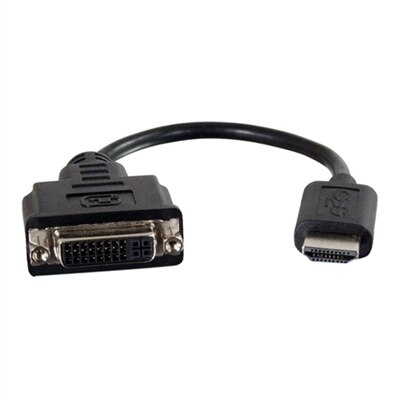 CablesToGo C2G HDMI to Single Link DVI-D Adapter Converter Dongle - adaptateur vidéo - 20.3 cm