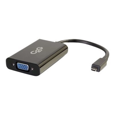 CablesToGo C2G HDMI Micro to VGA and Stereo Audio Adapter Converter Dongle - Video converter - HDMI - VGA - black