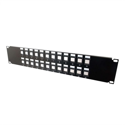 C2G Blank Keystone/MM Patch Panel